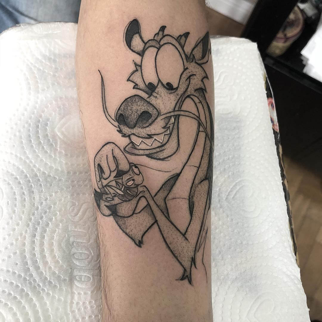 Disney Mushu the dragon from Mulan tattoo